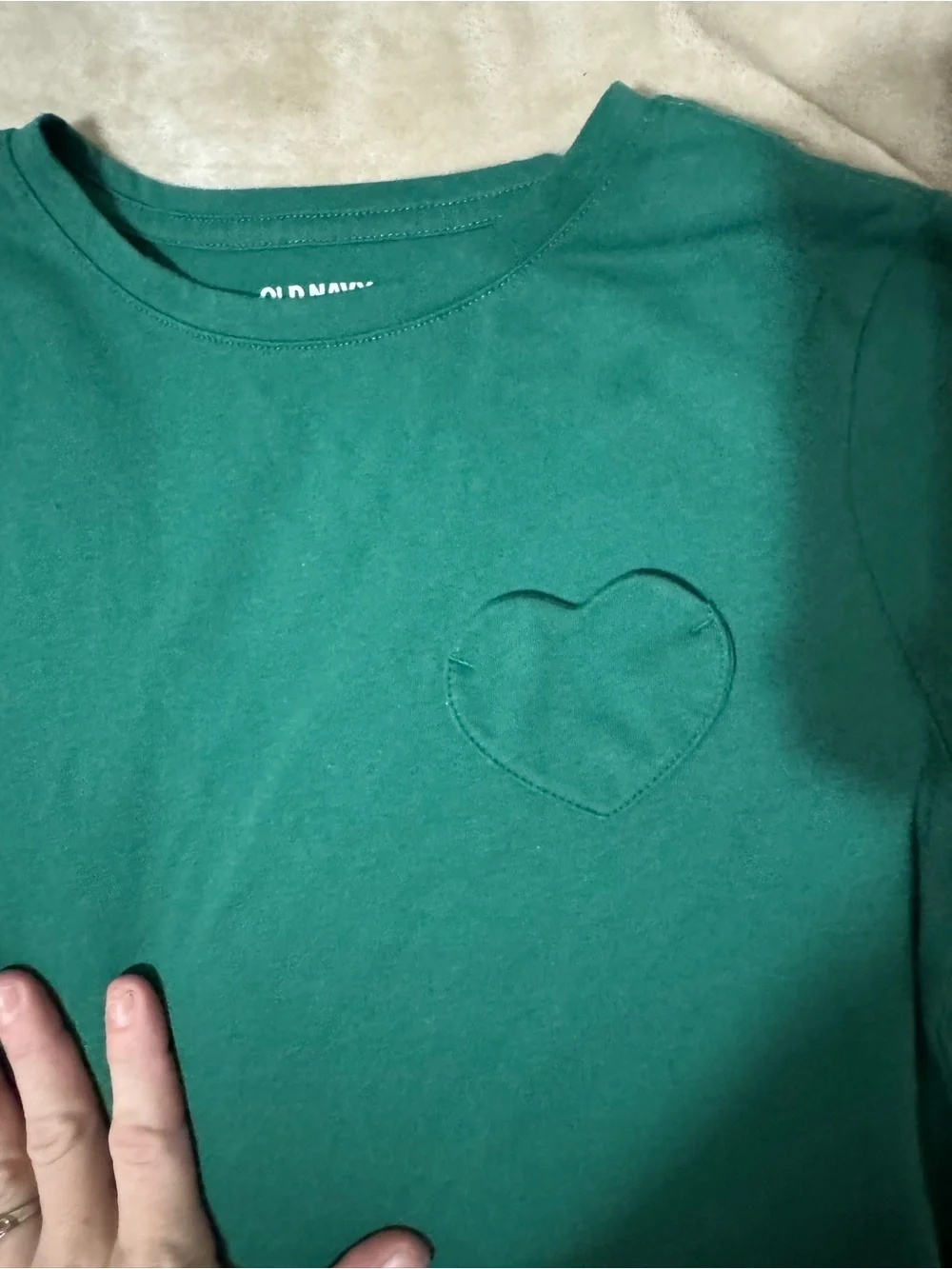 Old Navy Green Soft Tee Long Sleeve